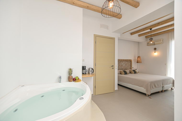 Deluxe double room with indoor hydromassage tub